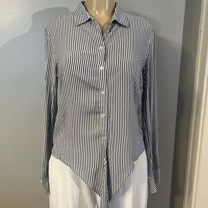 Striped Button-Up Shirt